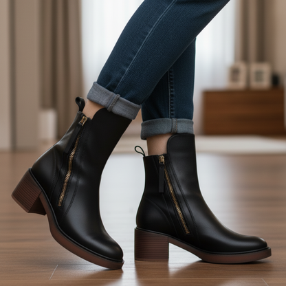 AURELINE™ | LEDER-STIEFELETTEN